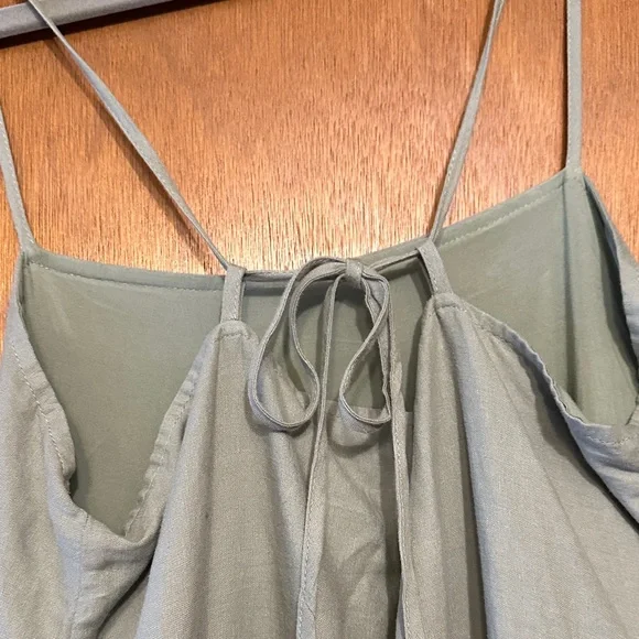 Z Supply Coast Linen Maxi Dress in Avocado – Size Small - Picture 5 of 5